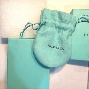 Tiffany & Co. Blue box & Velvet Drawstring Pouch